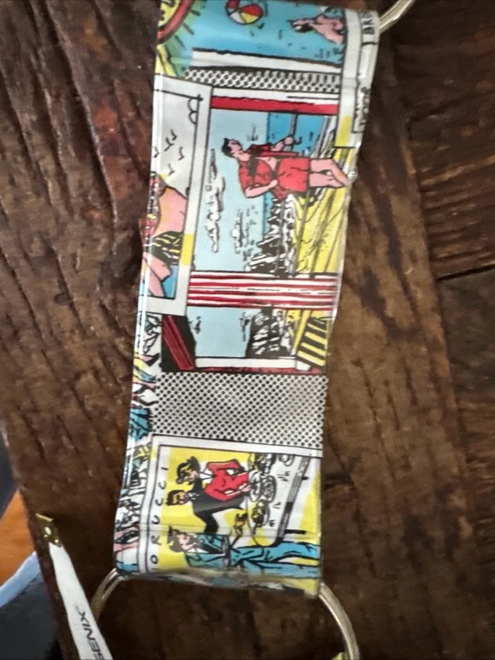 Fiorucci Infanzia Comic Strip O-Ring Belt Brand New with Tags Vintage